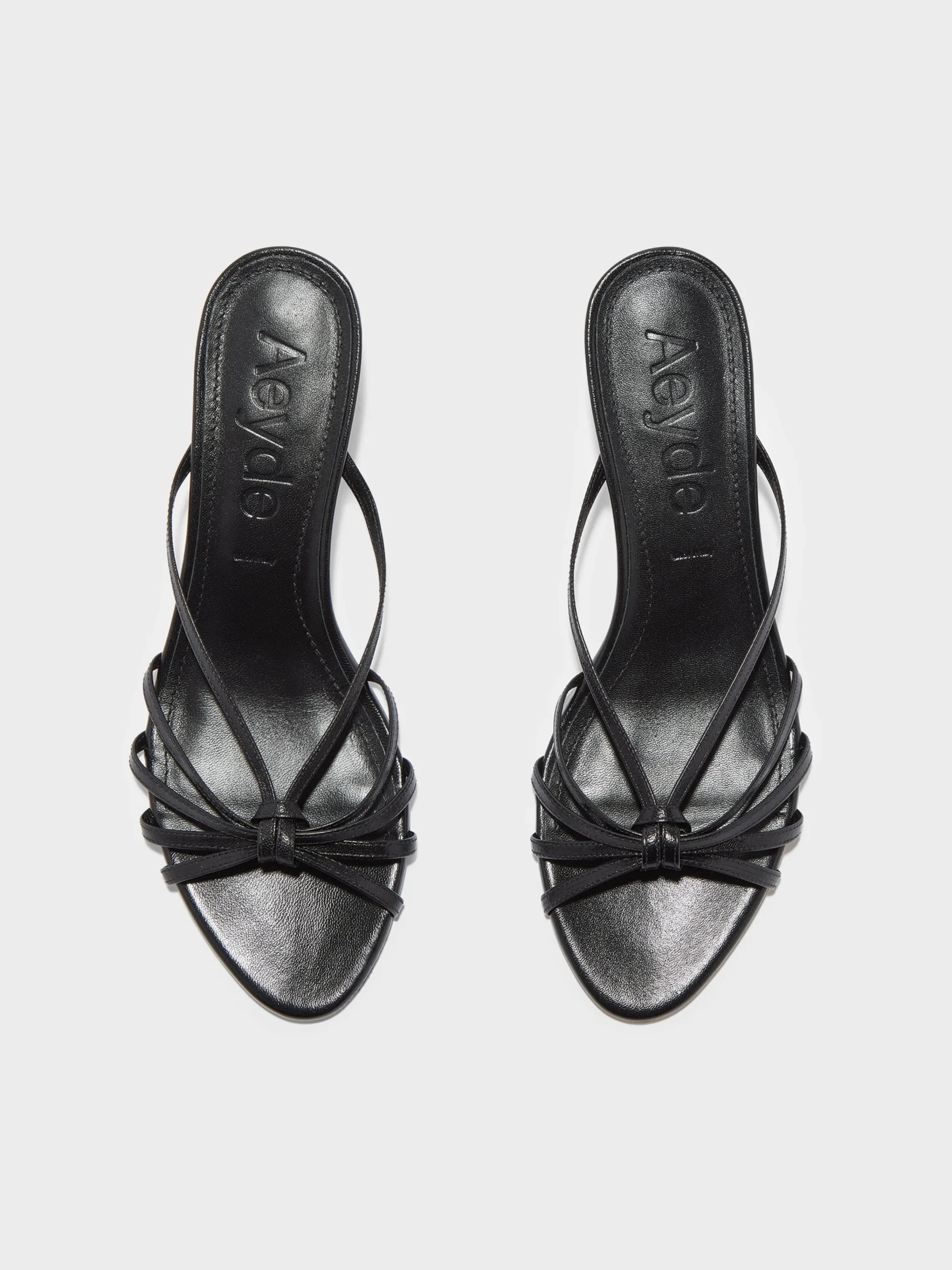 Best Aeyde Abby Leather Mules Black Nappa