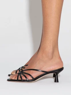 Best Aeyde Abby Leather Mules Black Nappa