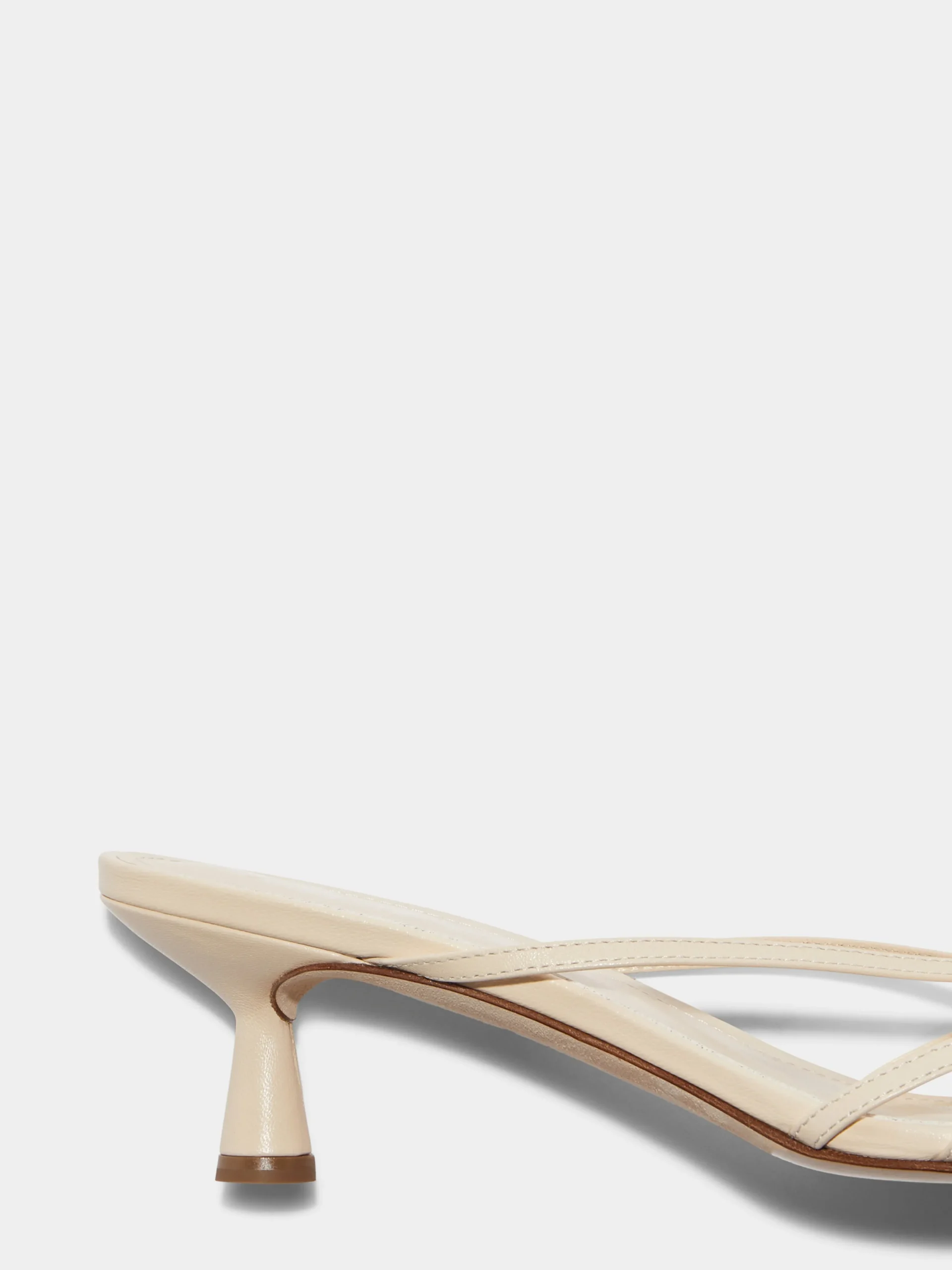 New Aeyde Abby Leather Mules Creamy Nappa