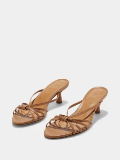 Hot Aeyde Abby Leather Mules Hazelnut Nappa