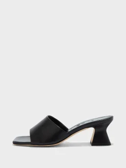 Fashion Aeyde Ale Leather Mules Black Nappa
