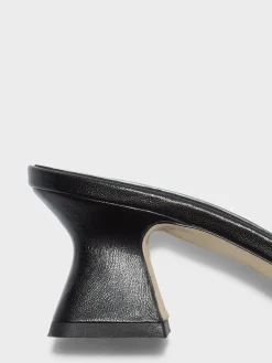 Fashion Aeyde Ale Leather Mules Black Nappa