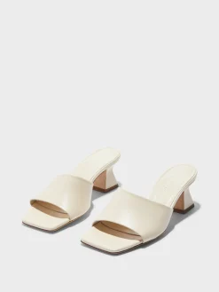 New Aeyde Ale Leather Mules Creamy Nappa