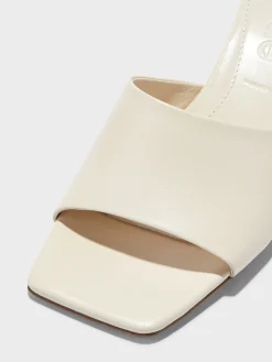New Aeyde Ale Leather Mules Creamy Nappa