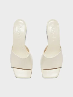 New Aeyde Ale Leather Mules Creamy Nappa