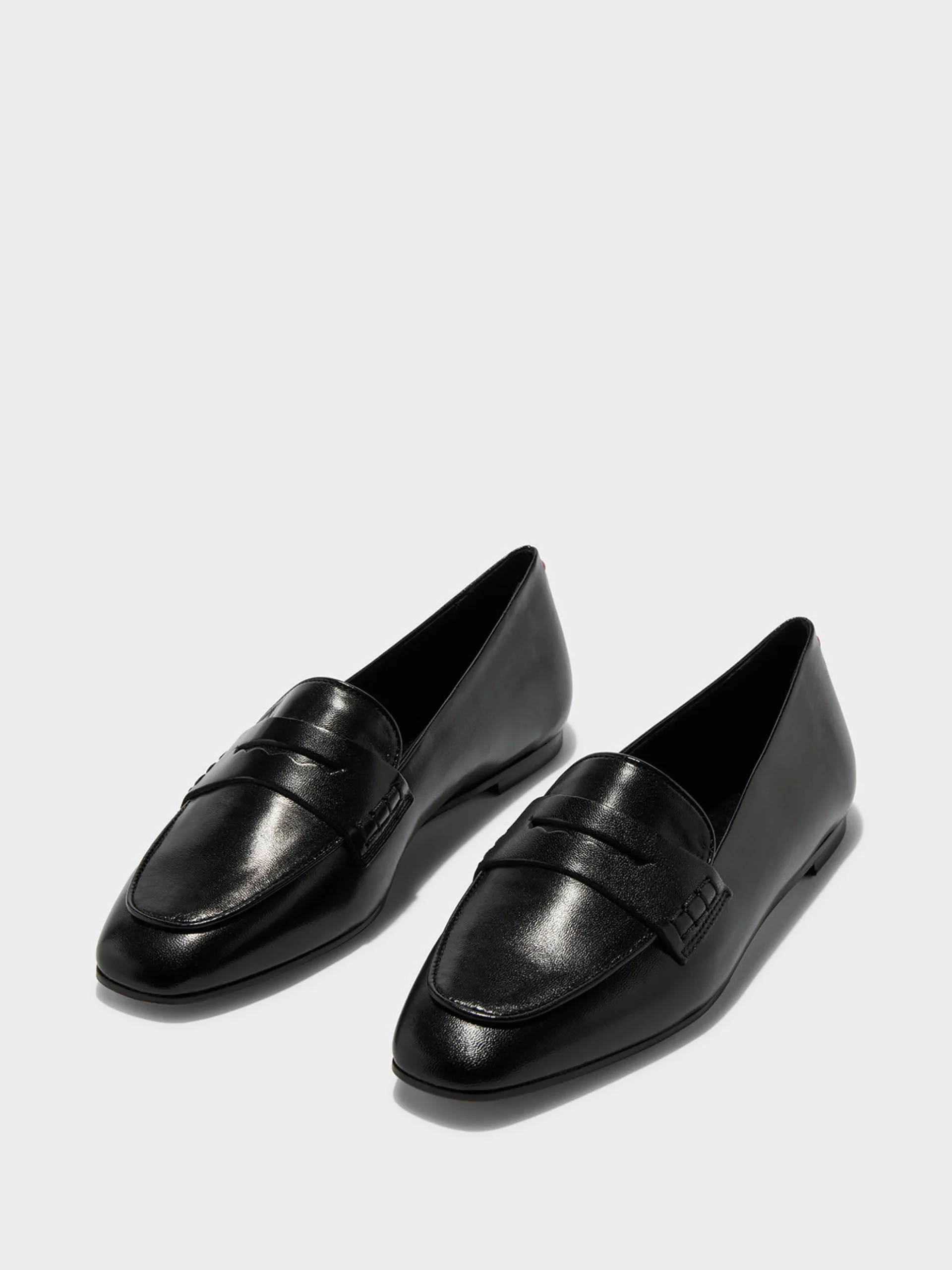 Clearance Aeyde Alfie Leather Loafers Black Nappa