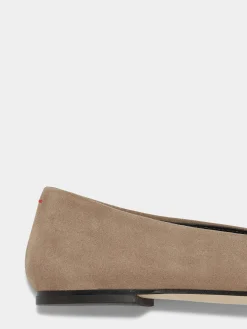 New Aeyde Alfie Suede Loafers Stone Suede
