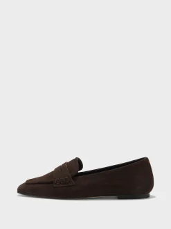 Hot Aeyde Alfie Suede Loafers Moka Suede