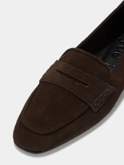 Hot Aeyde Alfie Suede Loafers Moka Suede