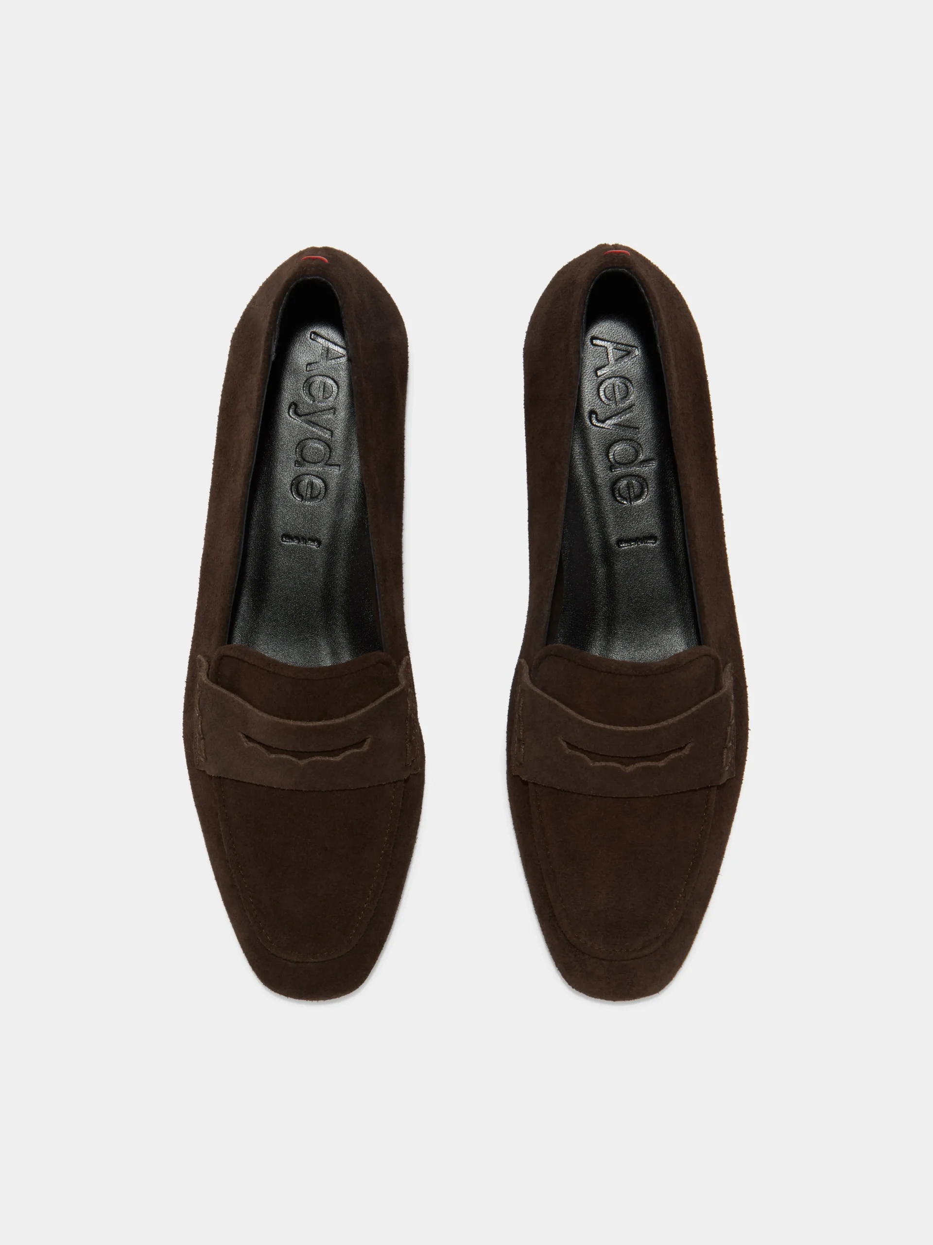 Hot Aeyde Alfie Suede Loafers Moka Suede