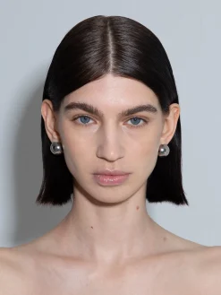 Online Aeyde Alice Medium Palladium-Plated Earrings Palladium Plated