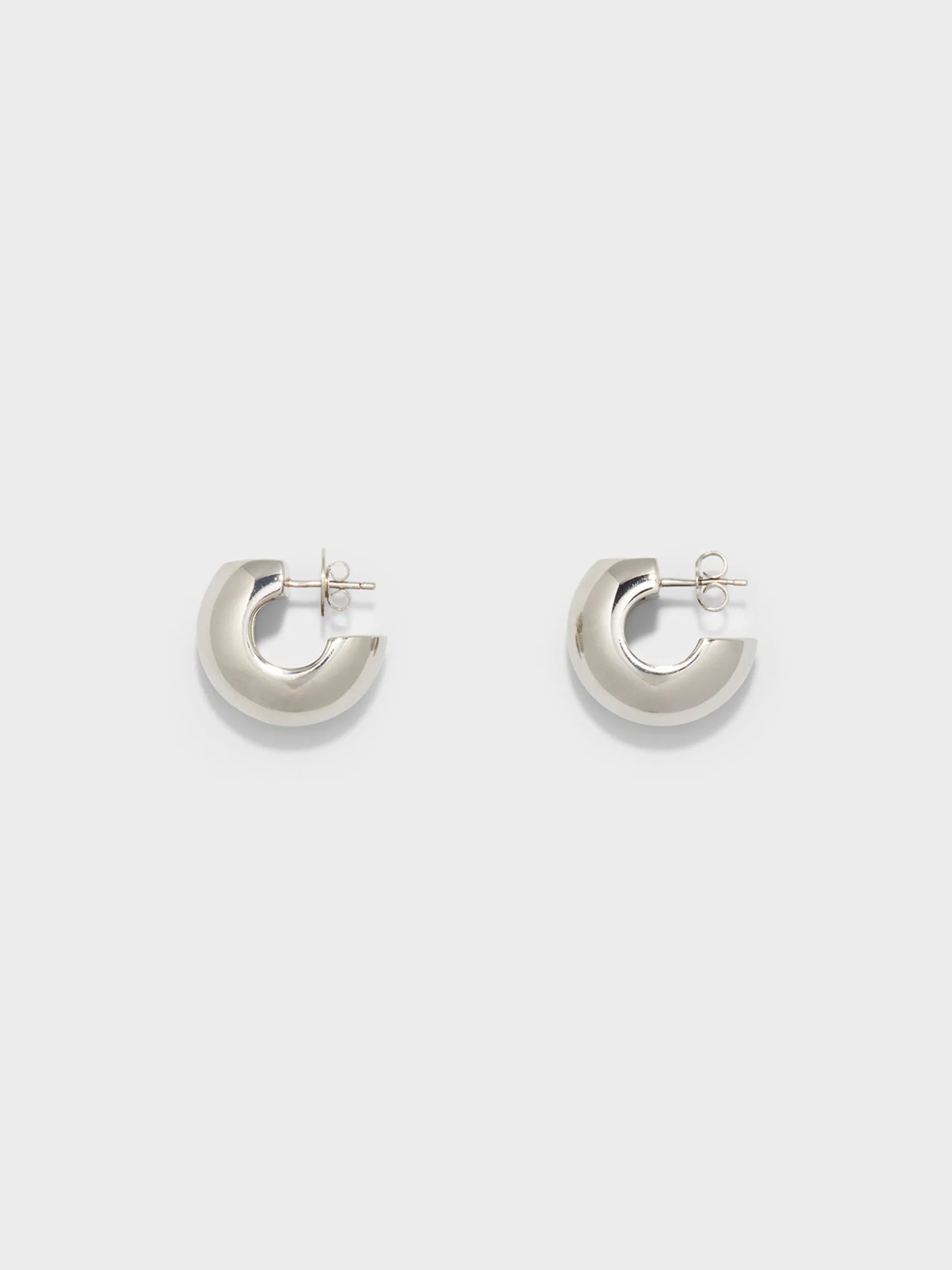 Sale Aeyde Alma Medium Palladium-Plated Earrings Palladium Plated
