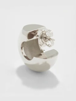 Sale Aeyde Alma Medium Palladium-Plated Earrings Palladium Plated