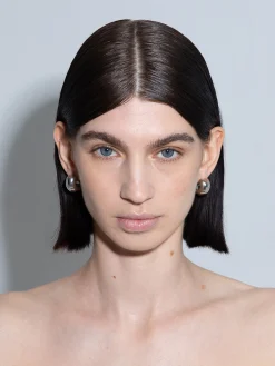 Sale Aeyde Alma Medium Palladium-Plated Earrings Palladium Plated