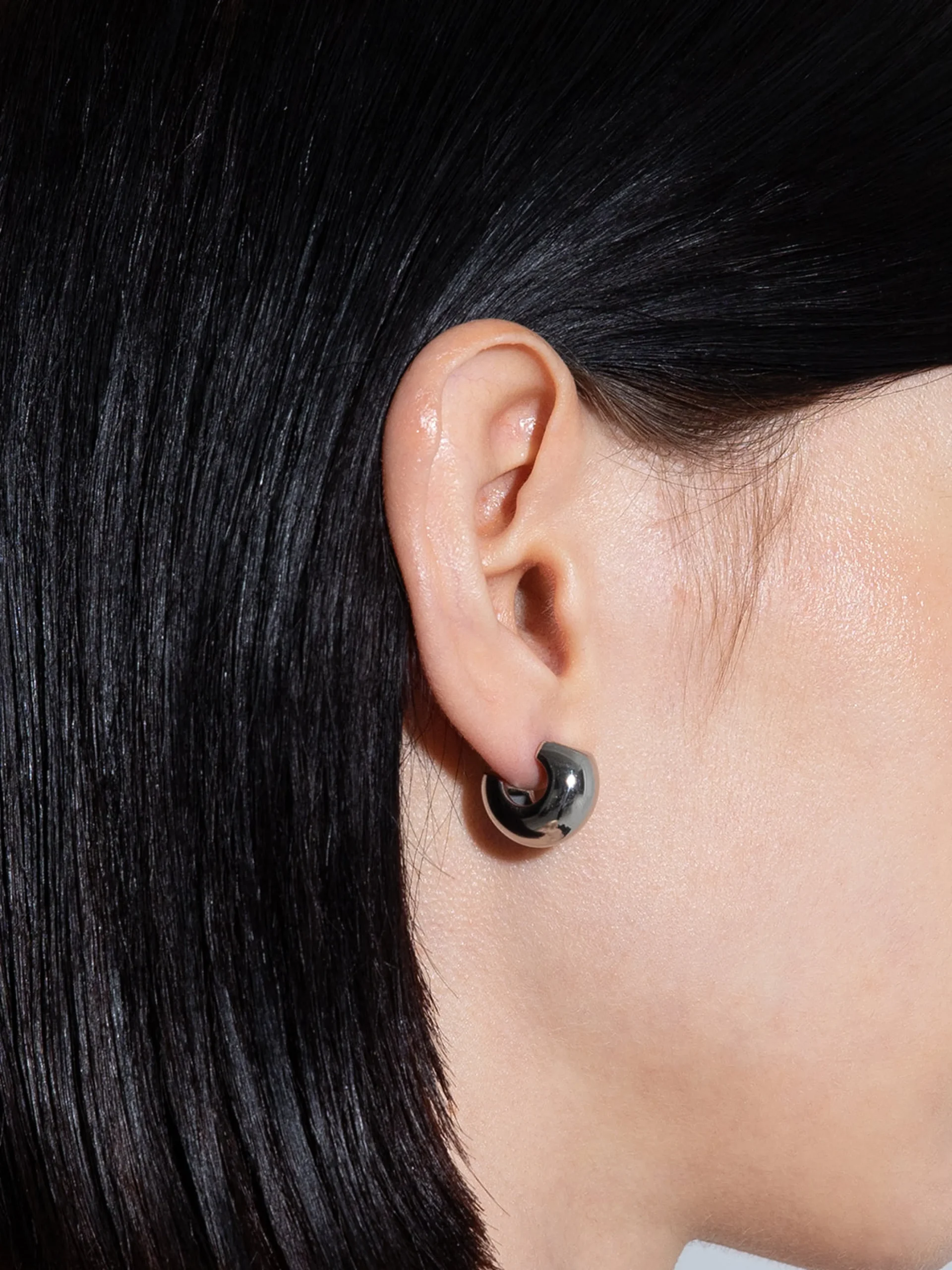 Clearance Aeyde Alma Small Palladium-Plated Earrings Palladium Plated