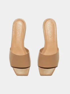 Hot Aeyde Anna Leather Sandals Hazelnut Nappa