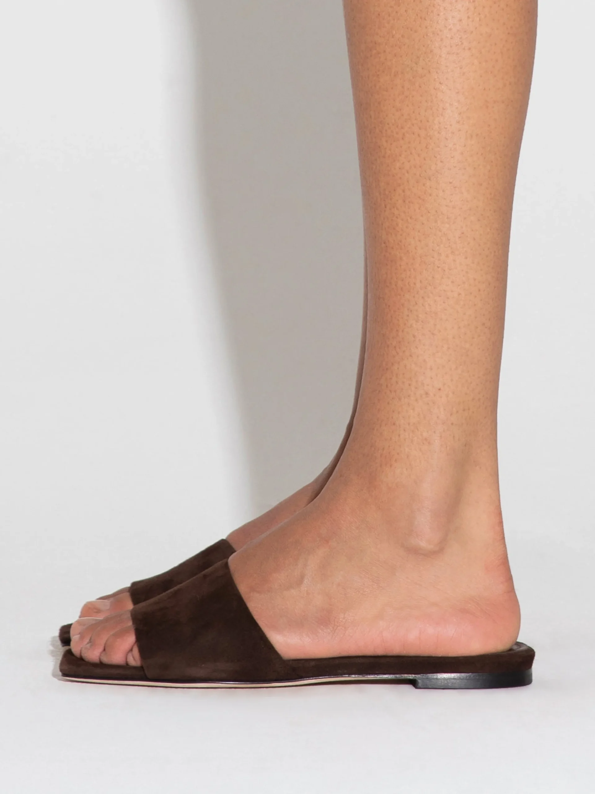 Fashion Aeyde Anna Suede Sandals Moka Suede