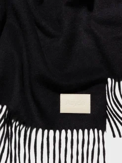 Online Aeyde Bela Cashmere Scarf Black Cashmere