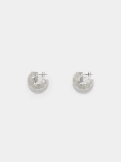 Hot Aeyde Carter Palladium-Plated Hoop Earrings Palladium Plated