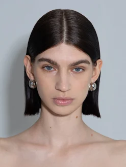 Hot Aeyde Carter Palladium-Plated Hoop Earrings Palladium Plated