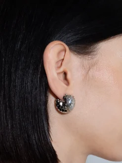 Hot Aeyde Carter Palladium-Plated Hoop Earrings Palladium Plated