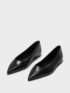 Hot Aeyde Cassy Leather Ballet Flats Black Nappa