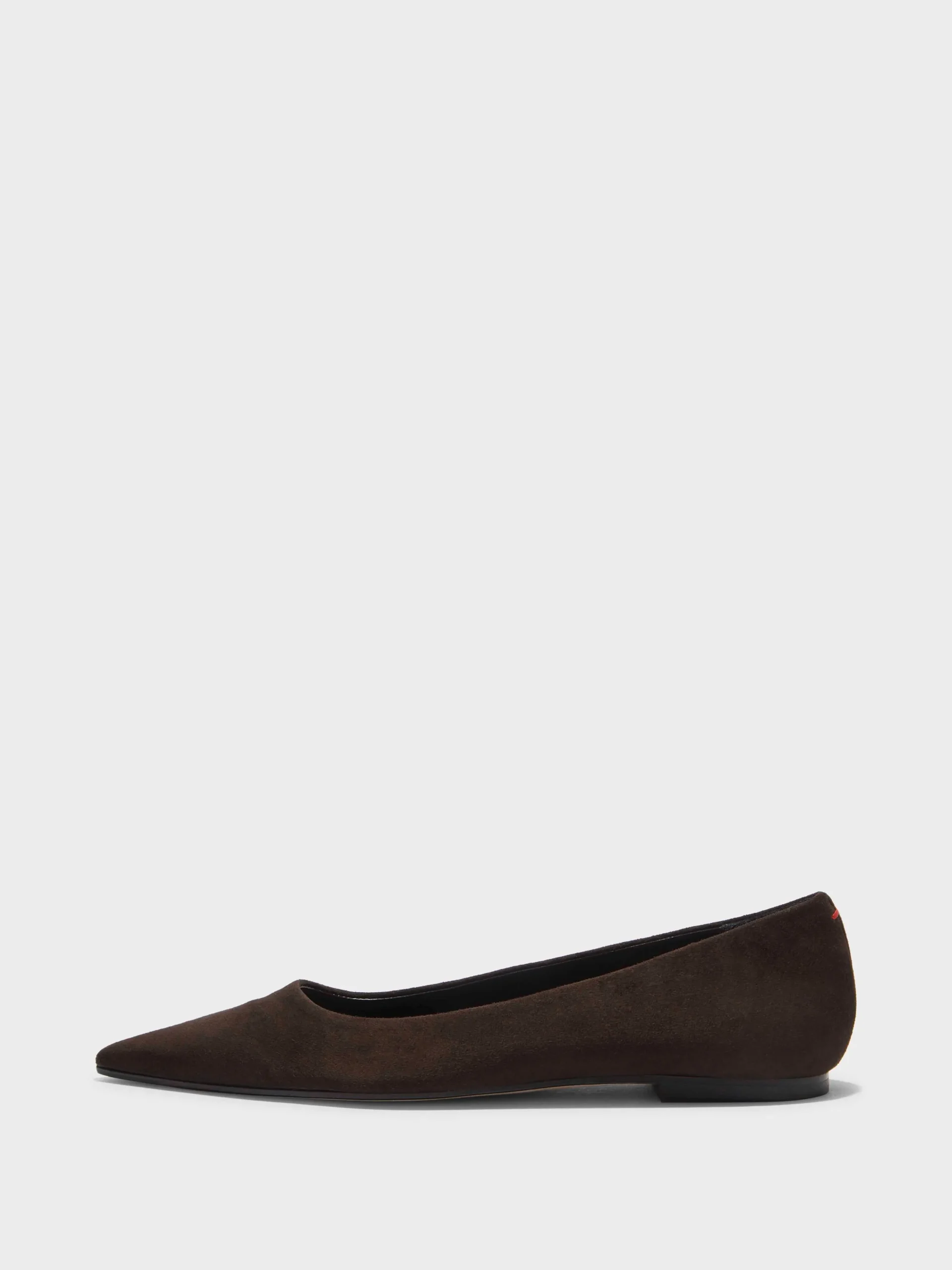 Outlet Aeyde Cassy Suede Ballet Flats Moka Suede