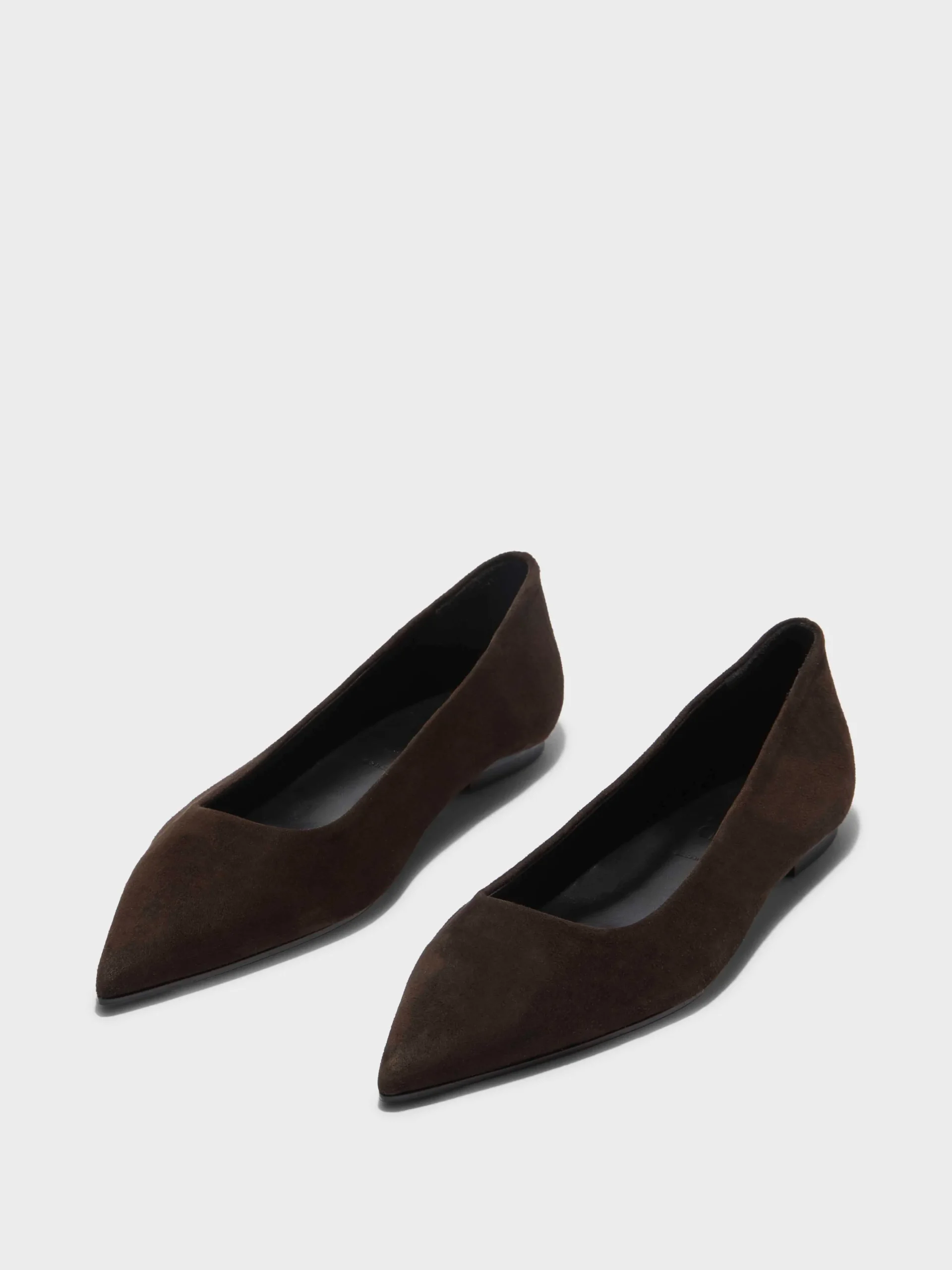 Outlet Aeyde Cassy Suede Ballet Flats Moka Suede
