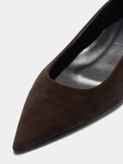 Outlet Aeyde Cassy Suede Ballet Flats Moka Suede