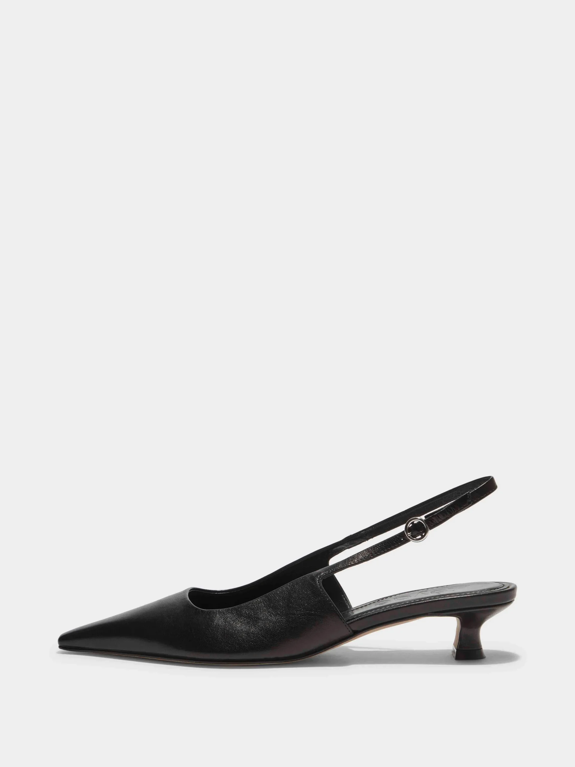 Online Aeyde Catrina Leather Slingback Pumps Black Nappa