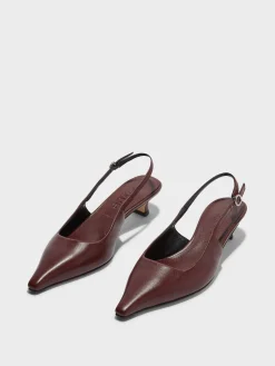 Fashion Aeyde Catrina Leather Slingback Pumps Port Nappa