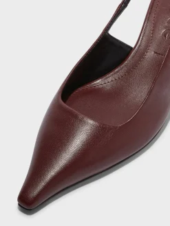 Fashion Aeyde Catrina Leather Slingback Pumps Port Nappa