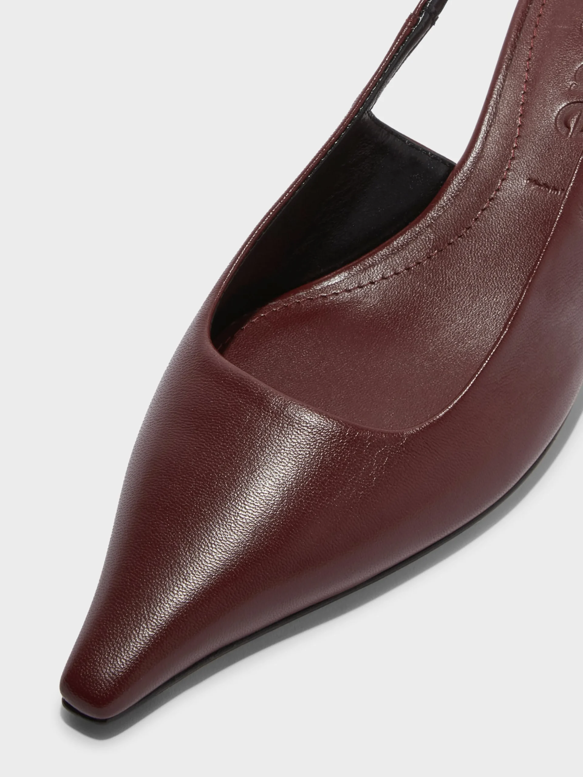 Fashion Aeyde Catrina Leather Slingback Pumps Port Nappa