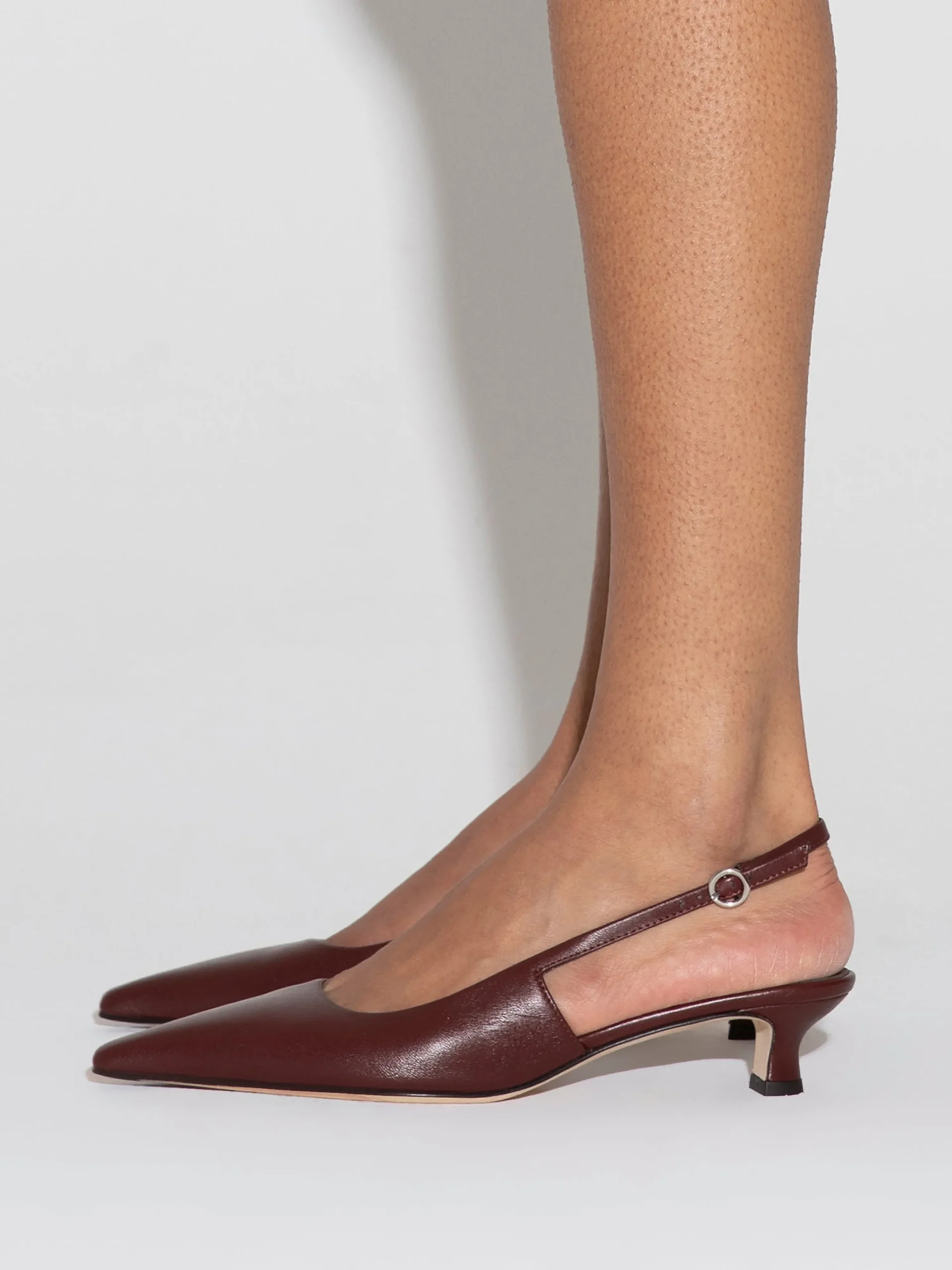 Fashion Aeyde Catrina Leather Slingback Pumps Port Nappa