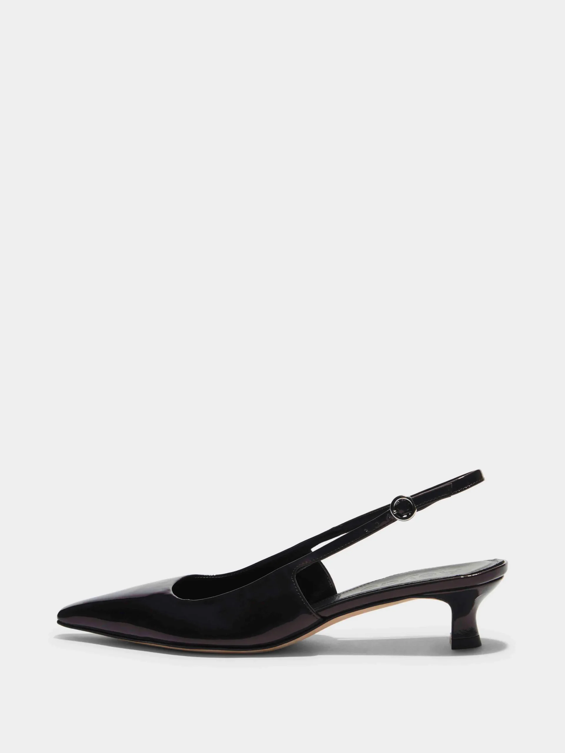 Clearance Aeyde Catrina Leather Slingback Pumps Black Patent