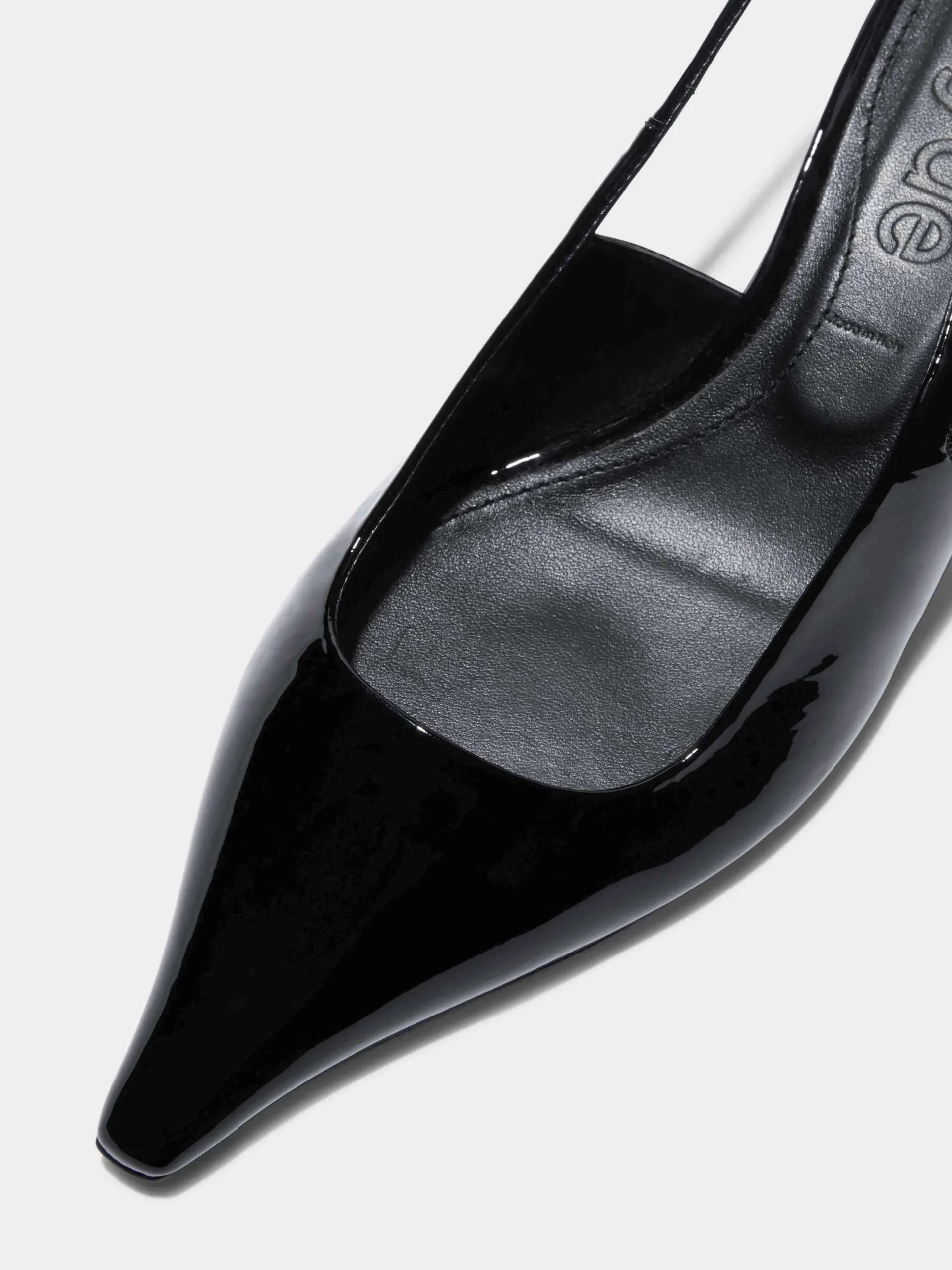 Clearance Aeyde Catrina Leather Slingback Pumps Black Patent