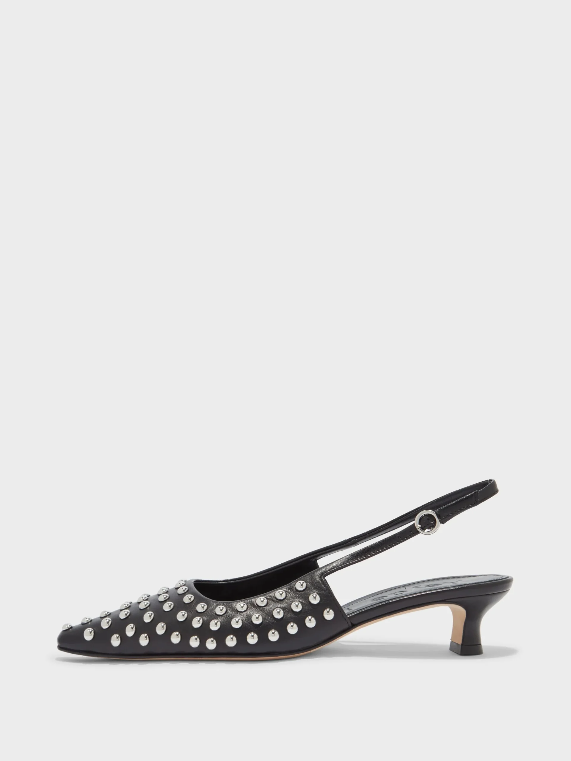 Hot Aeyde Catrina Studded Slingback Pumps Black Nappa