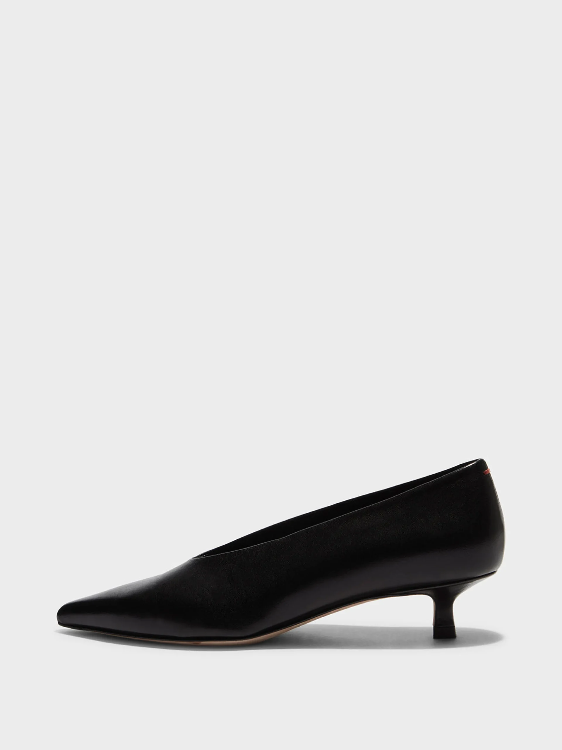 Clearance Aeyde Clara Leather Pumps Black Nappa