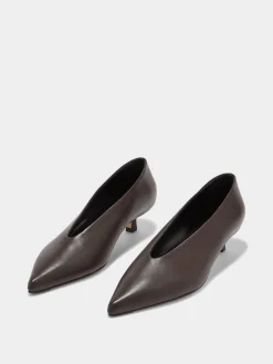 Best Aeyde Clara Leather Pumps Moka Nappa