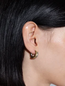 Hot Aeyde Clyde 18kt Gold and Palladium-Plated Hoop Earrings 18k Gold/Palladium Plated