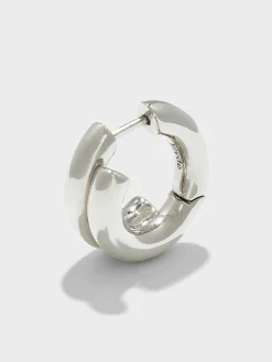 Outlet Aeyde Clyde Palladium-Plated Hoop Earrings Palladium Plated