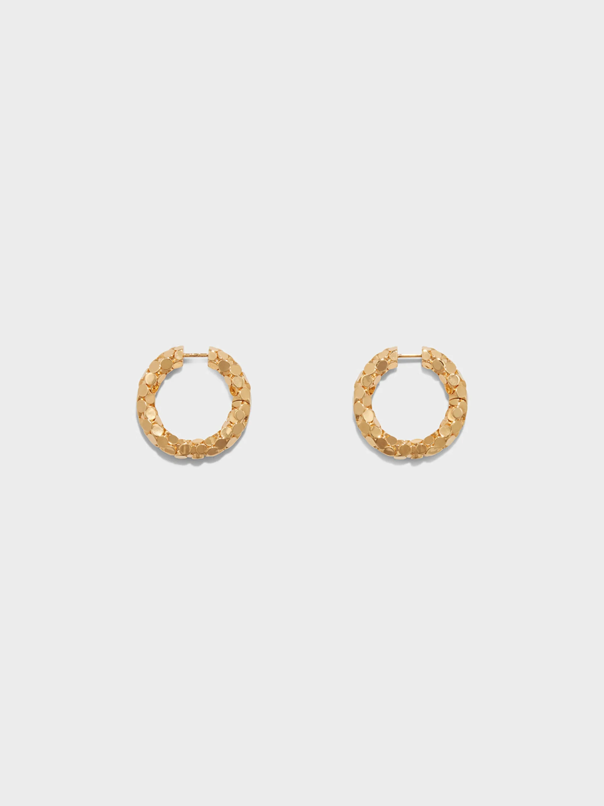 New Aeyde Cruz 18kt Gold-Plated Hoop Earrings 18k Gold Plated
