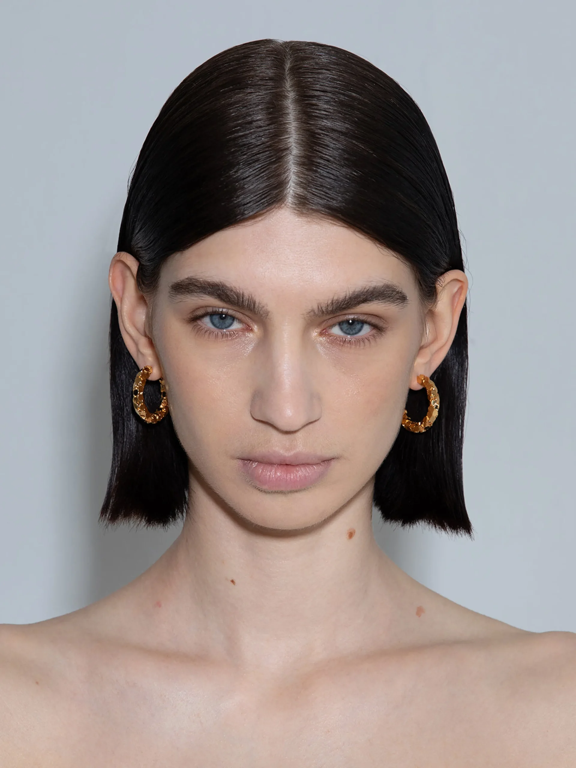 New Aeyde Cruz 18kt Gold-Plated Hoop Earrings 18k Gold Plated