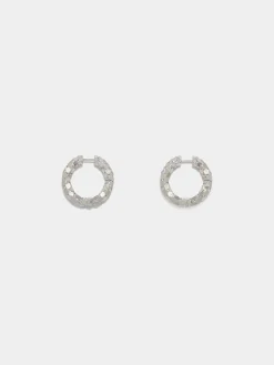 Fashion Aeyde Cruz Palladium-Plated Hoop Earrings Palladium Plated