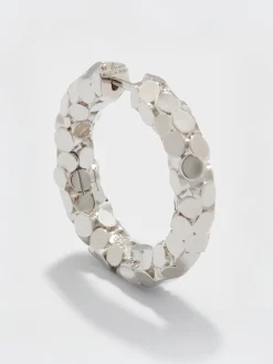 Fashion Aeyde Cruz Palladium-Plated Hoop Earrings Palladium Plated