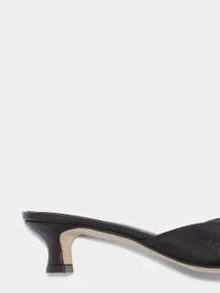 Outlet Aeyde Danielle Leather Mules Black Nappa