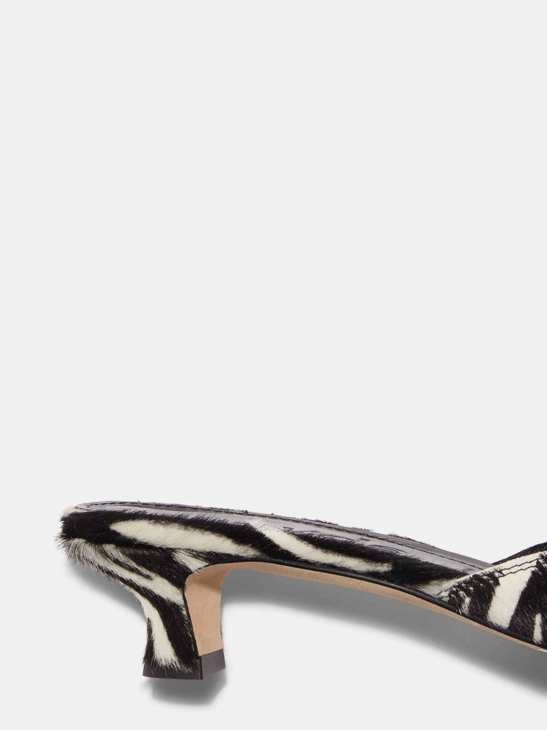 Outlet Aeyde Danielle Ponyhair Mules Creamy Ponyhair