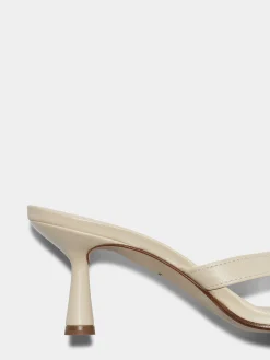 Online Aeyde Daphne Leather Thong Sandals Creamy Nappa