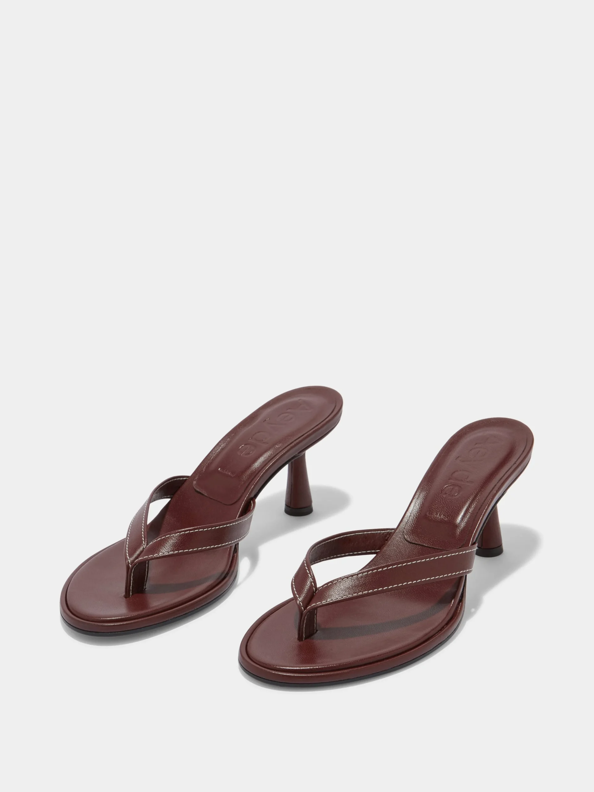 Online Aeyde Daphne Leather Thong Sandals Port Nappa