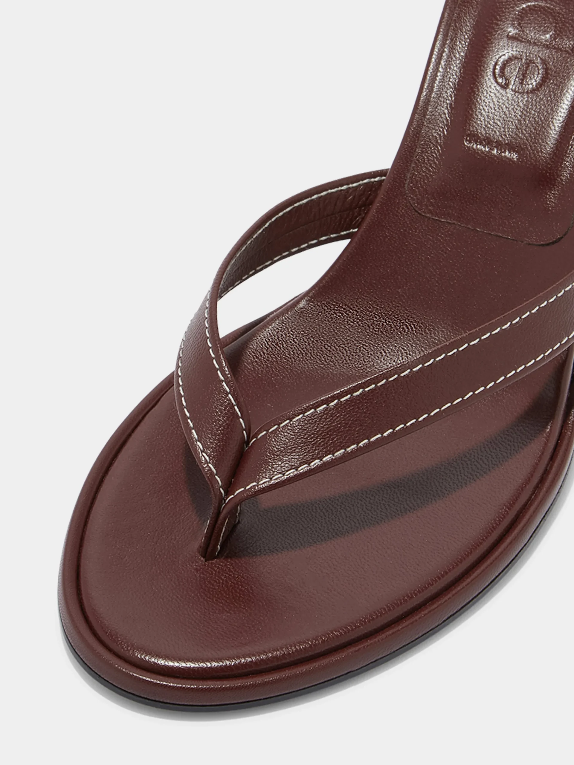 Online Aeyde Daphne Leather Thong Sandals Port Nappa